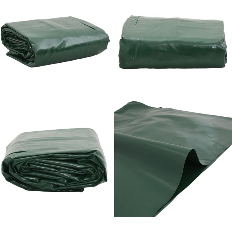 Vidaxl - Bâche vert 4x6 m 600 g/m² - Bâche Verte - Bâche Imperméable - Bâche De Protection - Bâche 4x6 Mètres - Bâche Résistante - Home & Living