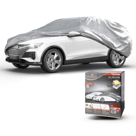 Bâche voiture All Weather Basic, bâche de voiture garage complet SUV taille L argent
