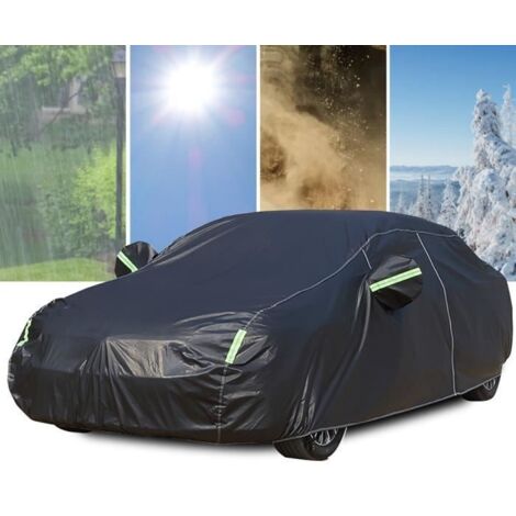 Bâche Voiture Housse de Protection Auto Exterieur Oxford Couverture Imperméable pour Cabine,Anti UV Neige Poussière,465x180x150cm