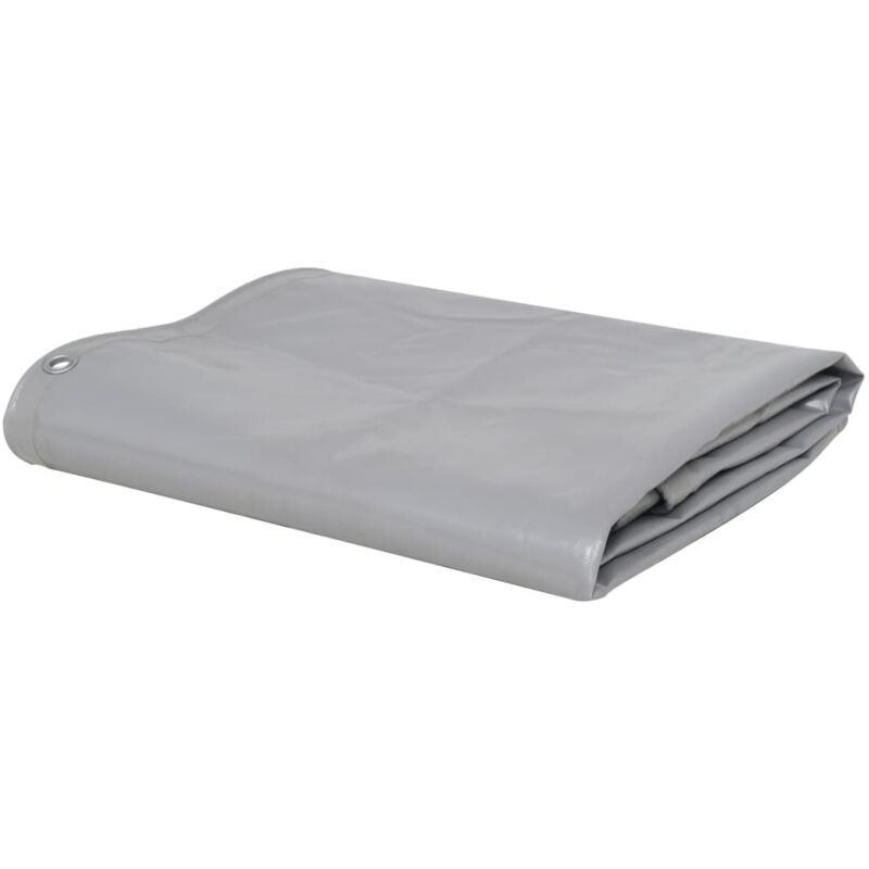 Design In - Bâche,Bâche de protection 650 g / m² 3x5 m Gris CFW54953