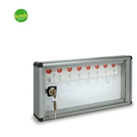 Bacheca Alubox 8 chiavi argento