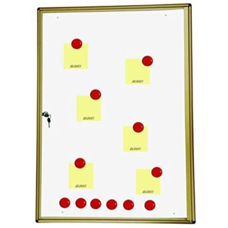 Bacheca Da Esposizione Blinky Alluminio Per Avvisi Cm.73X55X4
