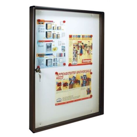 BACHECA FONDO MAGNETICO ALUBOX BC5 55X5X73 GR