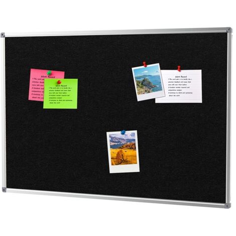Bacheca in feltro 100x200 cm - Antracite scuro