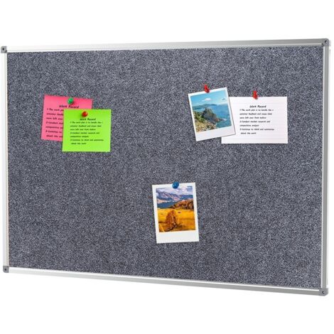 Bacheca in feltro 100x200 cm - Grigio
