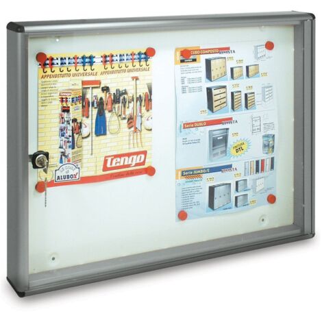 Bacheca Magnetica Alubox Bc2 55X5X40 Argento