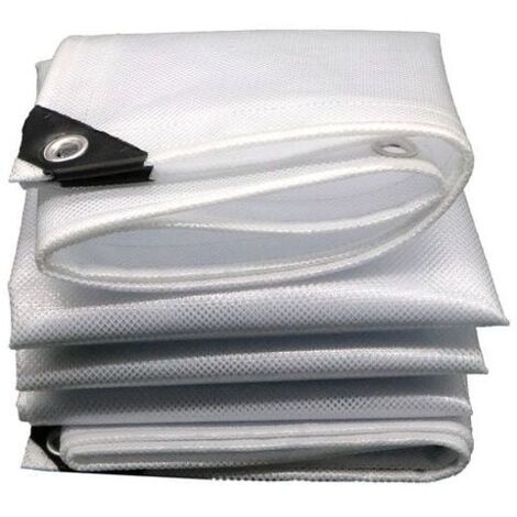 Bâches (Bricolage) - Bâche Armée De Protection 2x2m 230g/M² - Translucide / Transparente - Haute Résistance, Indéchirable Et Imperméable - Stabilisée Aux U.V - Bâche Armée Transparente 2 X 2m M