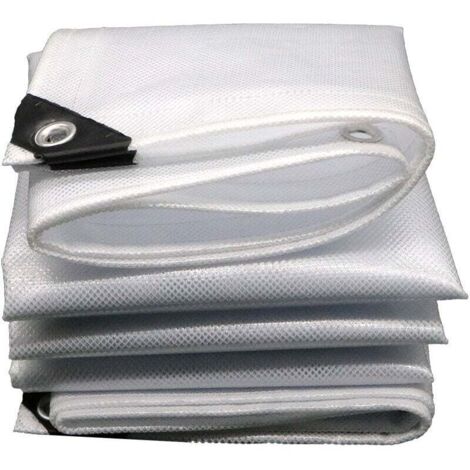 Bâches (Bricolage) - Bâche Armée De Protection 3x3m 230g/M² - Translucide / Transparente - Haute Résistance, Indéchirable Et Imperméable - Stabilisée Aux U.V - Bâche Armée Transparente 3 X 3m