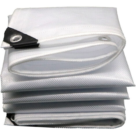 Bâches (DIY) - Bâche de protection renforcée - Haute résistance, indéchirable et imperméable - Bâche renforcée transparente 3x3m