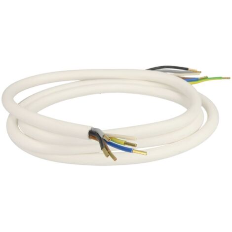 BACHMANN 119.281 - GUAINA PORTACAVI, 5G2,5, 2,0 M, COLORE: BIANCO