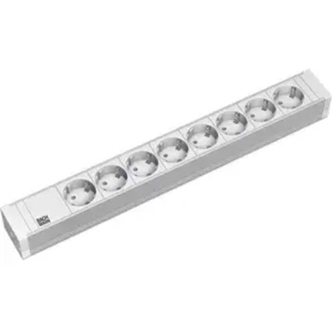 Bachmann 19Zoll Steckdosenleiste 8f PVC 8xSchutzk. 333.601