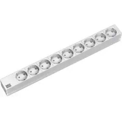 Bachmann 19Zoll Steckdosenleiste 9f 1HE 9xSchutzk. alu 333.401