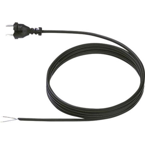 Bachmann 246186 Strom Anschlusskabel  Schwarz 5.00 m
