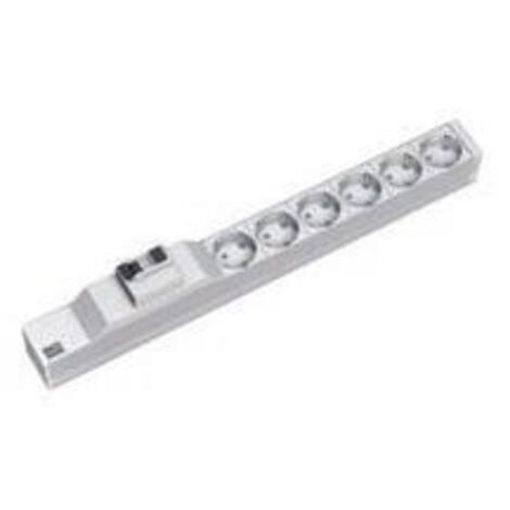 Bachmann 333.411 6presa(e) AC 1U Grigio, Argento unità di distribuzione dell'energia (PDU)