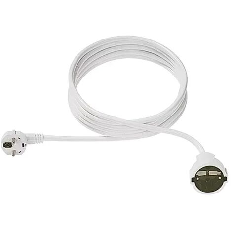 Bachmann 341.288 Strom Verlängerungskabel  16 A Weiß 7.50 m H05VV-F 3G 1,5 mm²