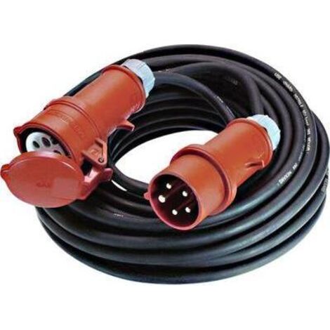 Bachmann 346.170 - Prolunga CEE, 5G4, 32A, 5 m, colore: Nero