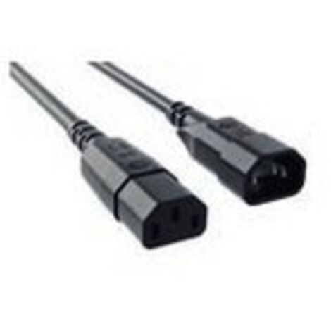 BACHMANN 356.171 2M COUPLER C14 COUPLER C13 NERO CAVO ELETTRICO - CAVI ELETTRICI (2 M, M LE/FEMMINA, COUPLER C14, COUPL