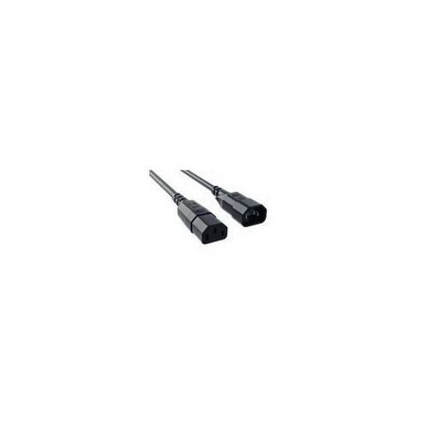 BACHMANN 356.171 2M COUPLEUR C14 COUPLEUR C13 NOIR CÂBLE ÉLECTRIQUE - CABLES ÉLECTRIQUES (2 M, MÂLE/FEMELLE, COUPLEUR C14, COUPL