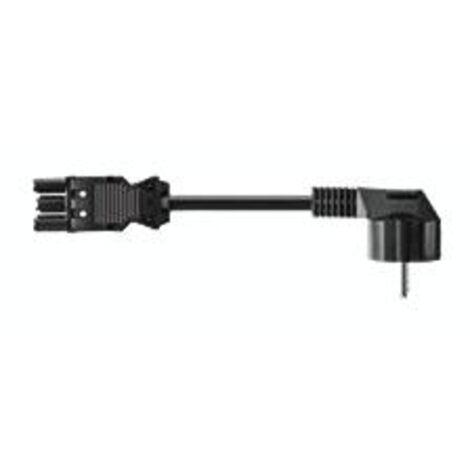 Bachmann 375.075  Anschlussleitung  Schwarz 2.00 m