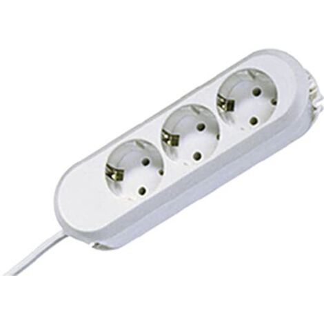 BACHMANN 388.271 - PRESA MULTIPLA DA TAVOLO, 3 PRESE, 3 M, COLORE: BIANCO