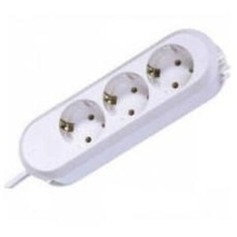 BACHMANN 388.271 - REGLETA (3 ENCHUFES, 3 M), COLOR BLANCO