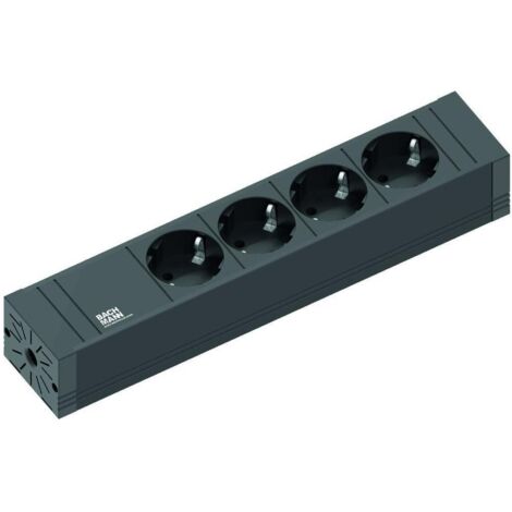 Bachmann 420.0017 Steckdosenleiste  Schwarz Schutzkontakt 1 St.