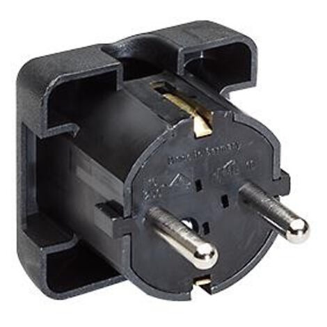 Bachmann 911170 Schutzkontakt-Flachstecker   250 V Schwarz