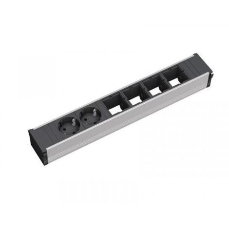 Bachmann 912.005 2AC outlet(s) Nero, Argento prolunghe e multiple