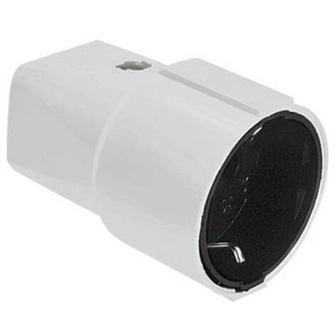 Bachmann 912.270 Fiche électrique femelle avec terre plastique 230 V blanc IP20 C264731