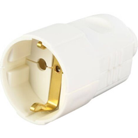 Bachmann 912.270 Presa di sicurezza Plastica 230 V Bianco IP20