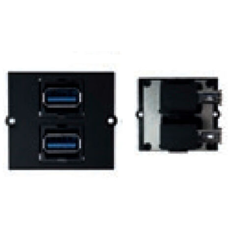 Bachmann 917.059 presa energia nera con porte USB