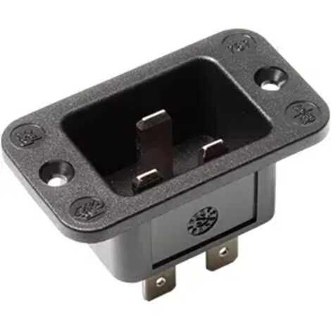 Bachmann 917.173 Kaltgeräte-Steckverbinder 767 Stecker Gesamtpolzahl: 3 16 A Schwarz 1 St.