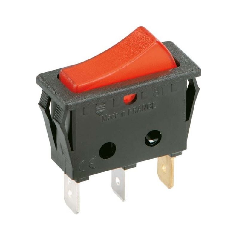 Bachmann 924.112 Rocker Switch 1p Noir, Rouge Commutateur Électrique