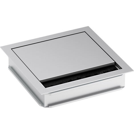 Bachmann 930.310 Kabeldurchführung quadratisch  Klemm-Ø (max.) 5 mm  Aluminium Silber (matt, eloxier