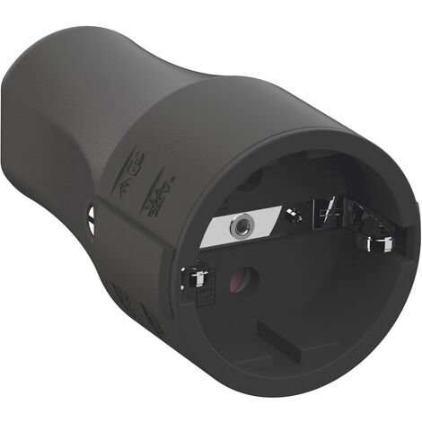 Bachmann 960.103 Schutzkontaktkupplung Polypropylen  250 V Schwarz IP20