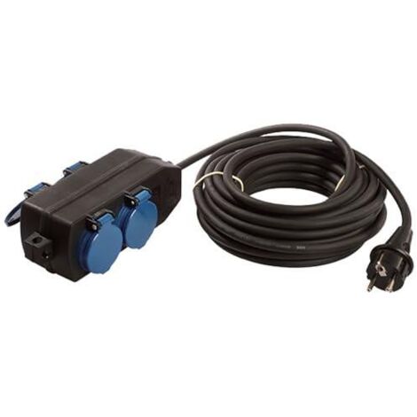 BACHMANN Base múltiple 4xCEE7/3 Corriente 10m CEE7/7, 349.044