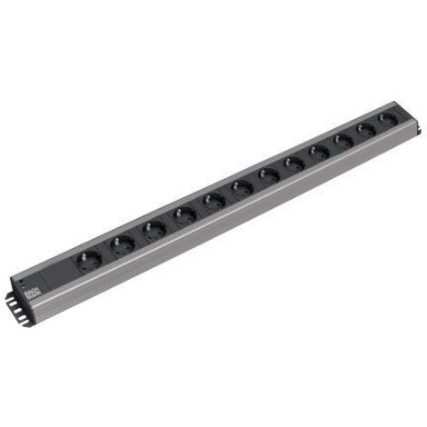 BACHMANN BLOC DE PRISE POUR ARTISANS 12xCEE7/3 Courant 2,0m CEE7/7, 300.002