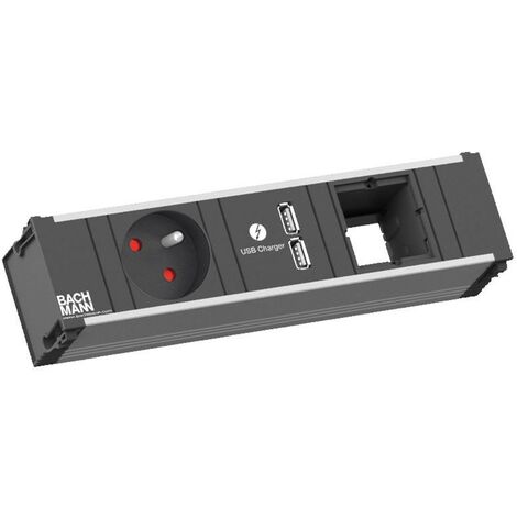 Bachmann Bloc multiprise CONI 1 x UTE 1 x chargeur USB 1 x module Custom