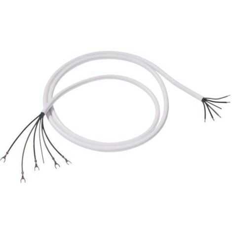 BACHMANN Câble de cuisinière H05VV-F 5G2,5mm² L:2,0m blanc AEH/GKS, 119.274
