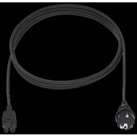 BACHMANN Cavo di alimentazione H05RR-F 3G1,0mm² sw, 2,0m, Tipo 32/Tipo789, 372.184
