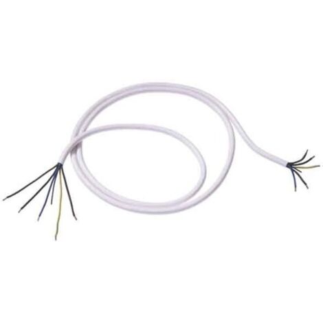 BACHMANN Cavo per piano cottura H05VV-F 5G2,5mm² L:3,0m bianco AEH/AEH, 119.272