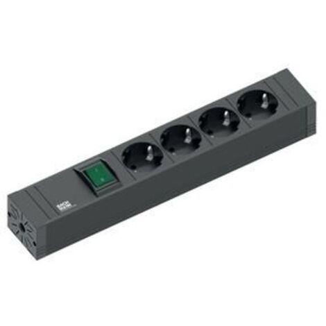 Bachmann Connect Line multiprise noire 4 prises 2m