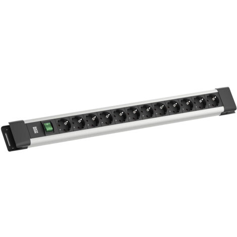 BACHMANN CONNECTUS 12XCEE7/3, 1XINTERRUPTEUR 2,0M CEE7/7 GRAU BM005901