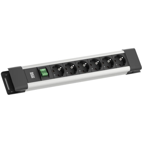 BACHMANN CONNECTUS 6XCEE7/3, 1XINTERRUPTEUR 2,0M CEE7/7 GRAU BM005905