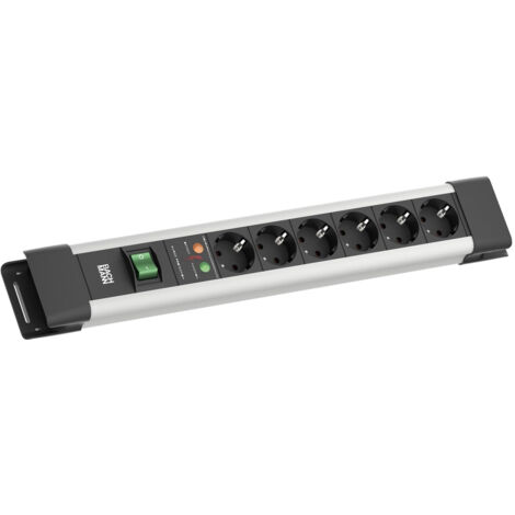 BACHMANN CONNECTUS 6XCEE7/3, 1XSPD 1XINTERRUPTEUR 2,0M CEE7/7 GRAU BM005904