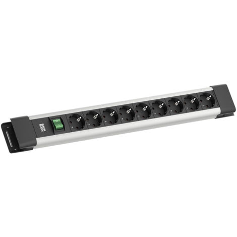BACHMANN CONNECTUS 9XCEE7/3, 1XINTERRUPTEUR 2,0M CEE7/7 GRAU BM005902
