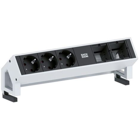 Bachmann Desk 2 multiprise bureau noir design moderne