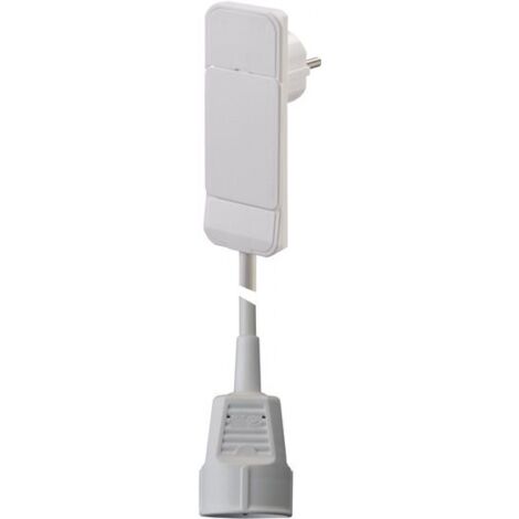 BACHMANN H05VV-F3G1,5 SPINA SMART CON 1,6 M CON TRIPLA PROTEZIONE CONTATTO TSD CEE7/3, BIANCO, 933.015