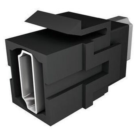 Bachmann Keystone Modul HDMI Kupplung für Steckdosenboxen Schwarz Matt