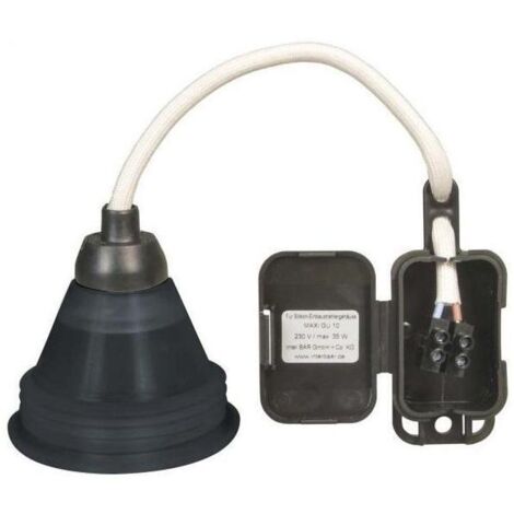 Bachmann Leuchteneinbaugehäuse 35W Ø51mm 85mm Hohld 35W85mm Silikon f.HV-Leuchten 924355